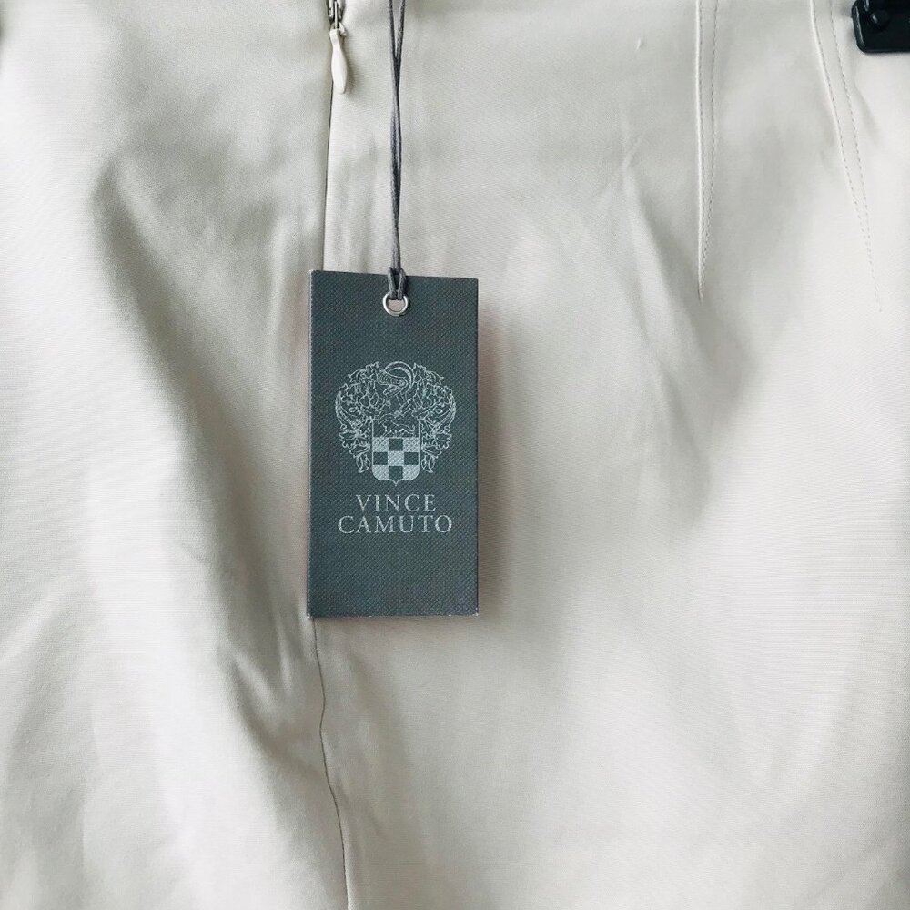 Vince Camuto  Ankle  Pants With Side Zipper Cool Beige Size 8 - Picture 10 of 10